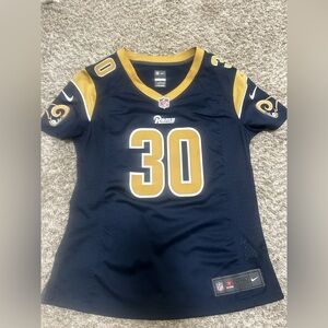 LOS ANGELES RAMS NFL SHIRT JERSEY NIKE sz M WOMEN #30 TODD GURLEY